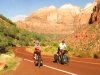 Zion National Park op weg naar de tunnel