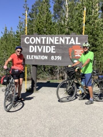 Passing the continental divid in Yellowstone